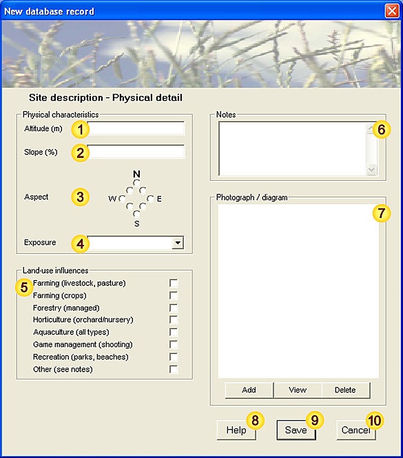 New Site Detail Form (level=advanced)