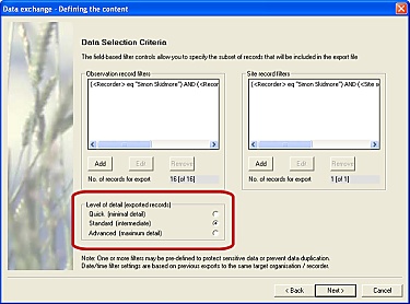 FieldNotes - Level-of-detail in Data Exchange