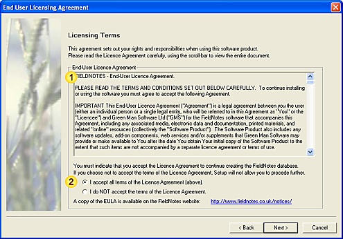 Setup Wizard - Page 3 (EULA)