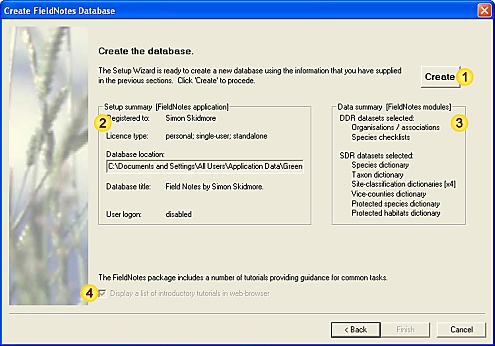 Setup wizard - Page 5 (Summary)