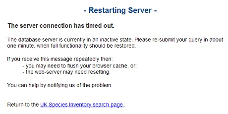 Searching - Restarting Server